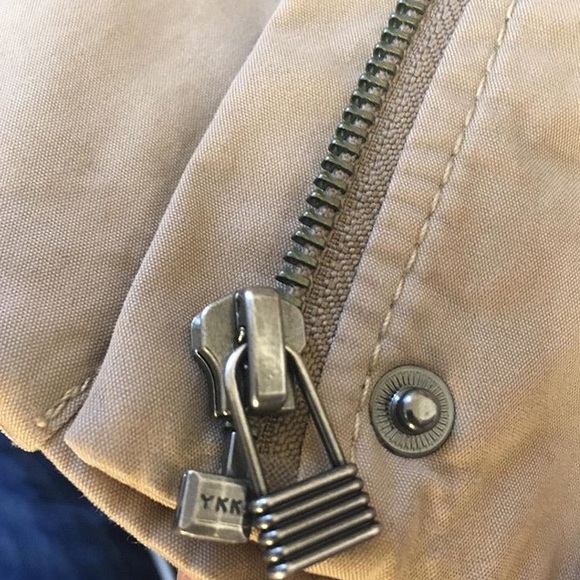 SIMON - Beige Jacket with leather sleeves - Picture 5 of 5